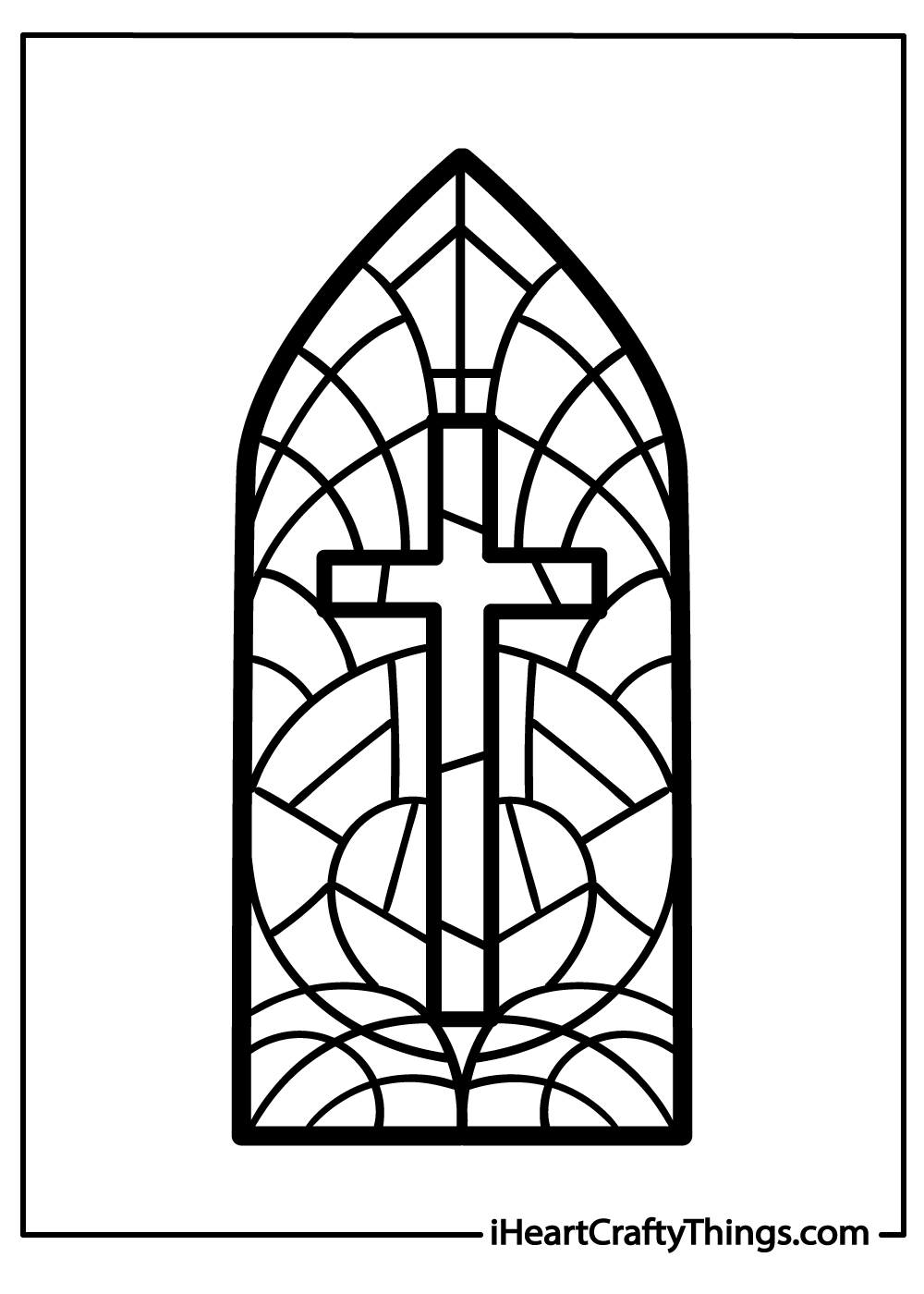 Stained glass pages free printables