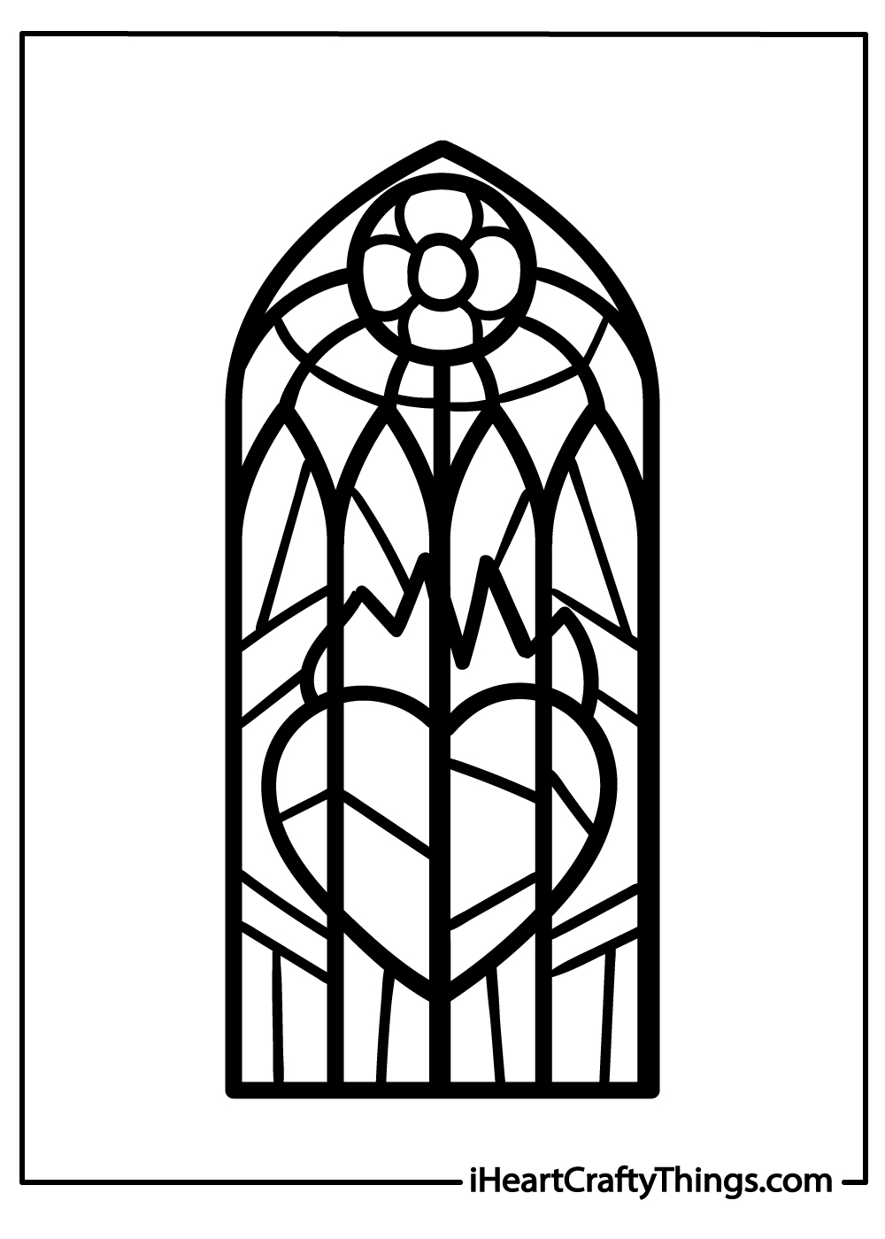 Stained glass pages free printables