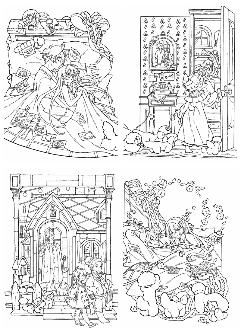 Winter tales coloring book â