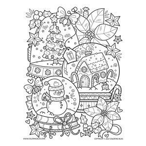 Download fun and printable christmas coloring pages