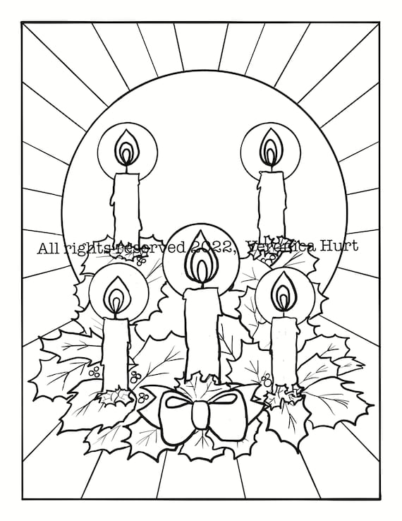 Stained glass advent wreath