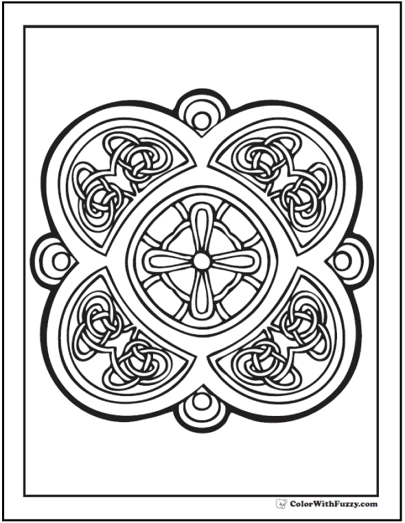 Celtic coloring pages â irish scottish gaelic kids adults pdf