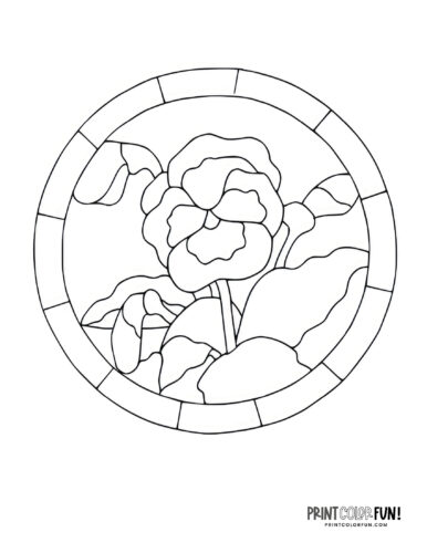 Flower coloring pages clipart to color a whole garden at