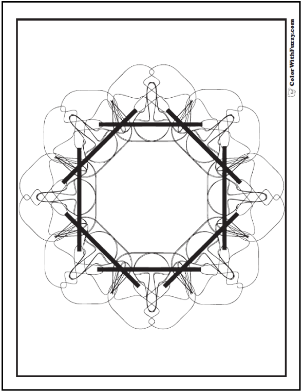 Geometric coloring pages to print â pdf digital downloads