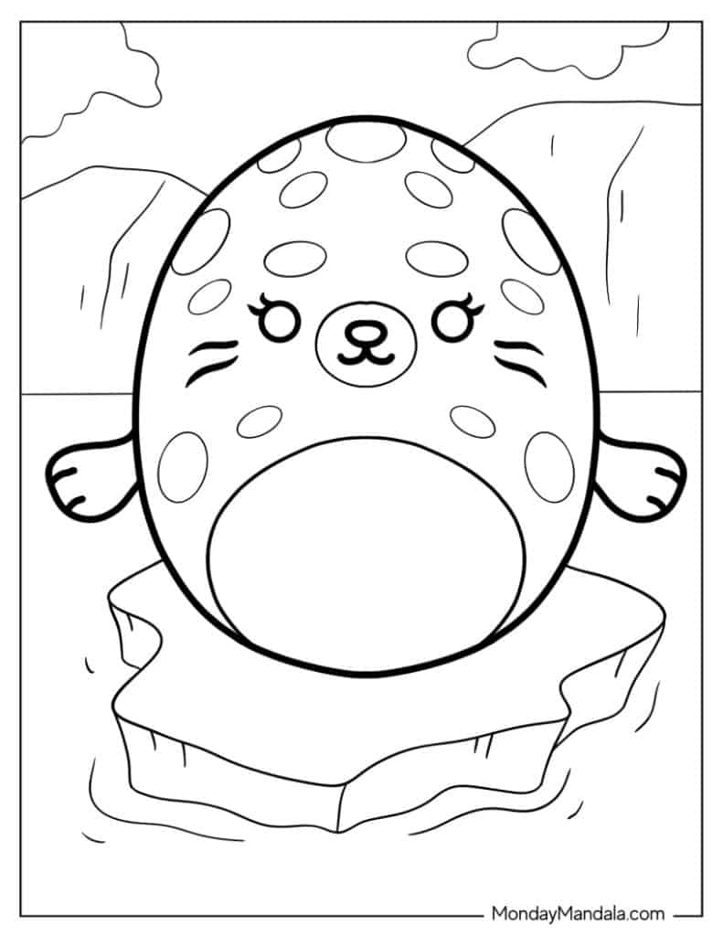 Squishmallow coloring pages free pdf printables