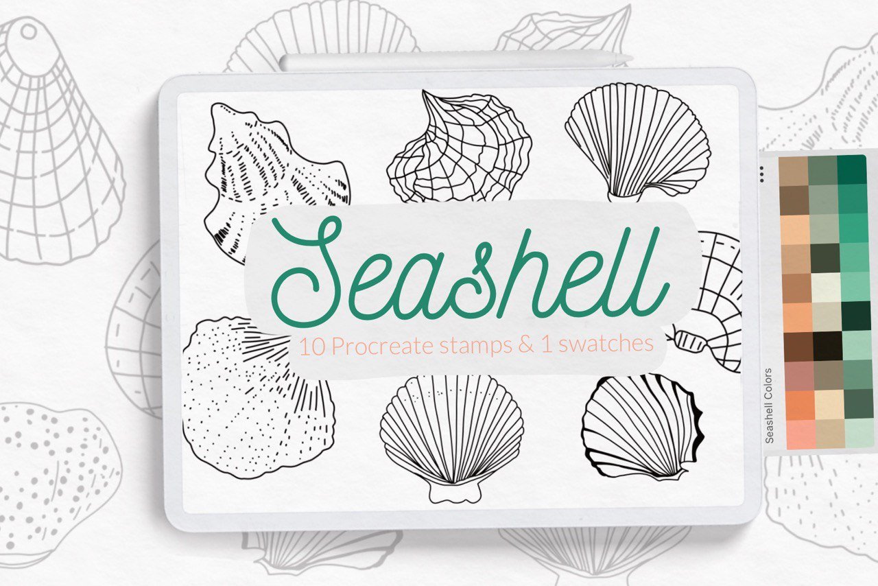 Seashell stamps