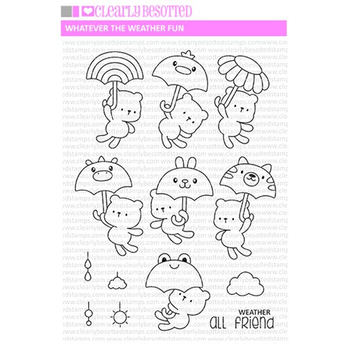 Clearly besotted whatever the weather fun clear stamps â simon says stamp