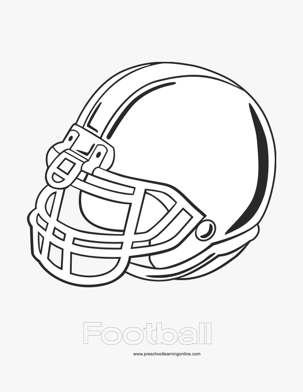 Sports coloring pages sheets for kids