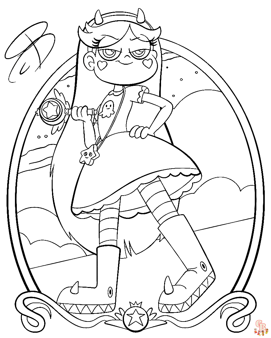 Find the best star butterfly coloring pages