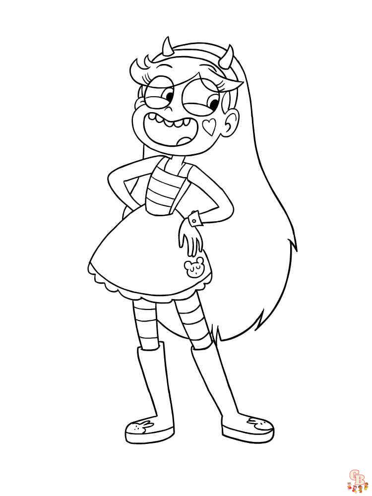 Find the best star butterfly coloring pages