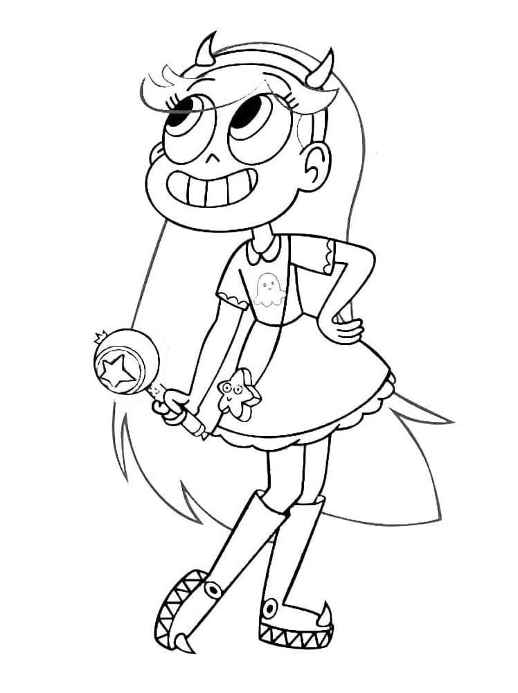 Star butterfly coloring book vs forces of evil printable and online