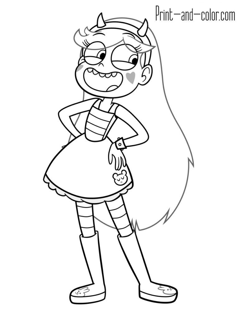 Star butterfly butterfly coloring page coloring pages force of evil