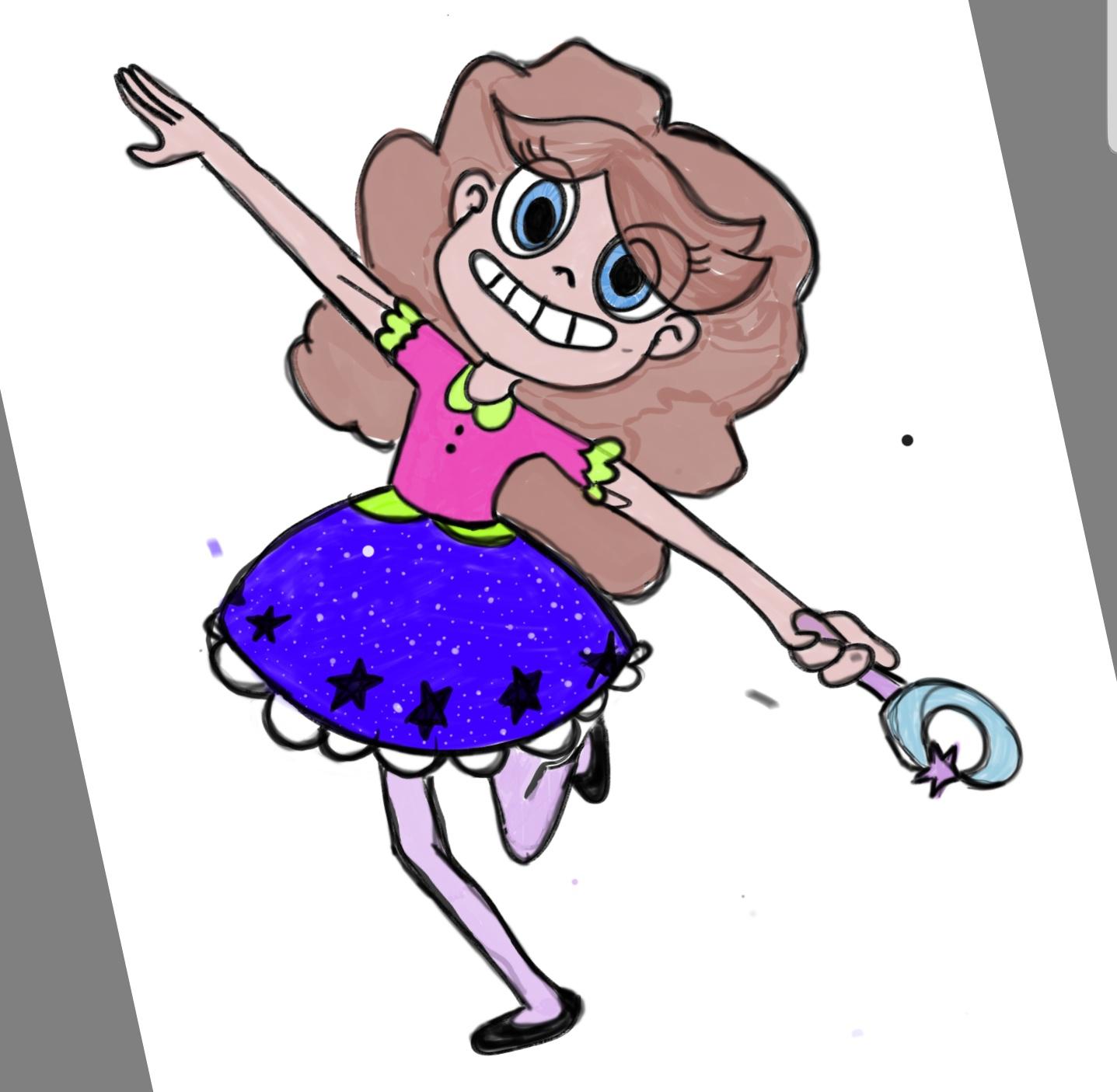 Using a coloring page i tried to make myself in svtfoe style rstarvstheforcesofevil