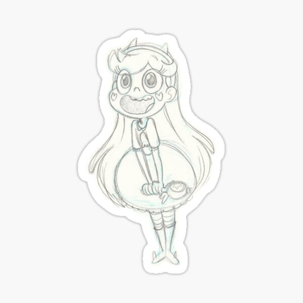 Star butterfly in black sticker for sale by salemfoxy