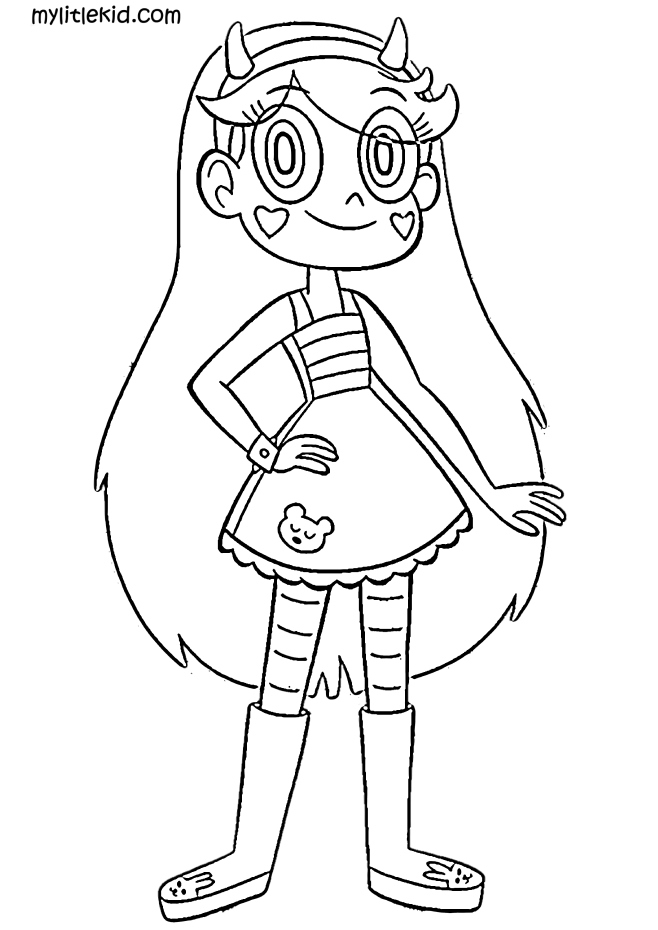 Coloring pages of star vs the forces of evil â print for free