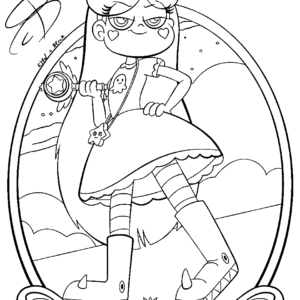 Star vs the forces of evil coloring pages printable for free download