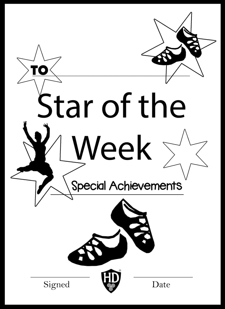 Star of the week certificate free digital down load â the highland dancer