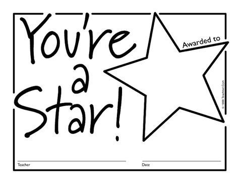 Star templates printable free free downloadable pdf certificates awards certificate templates student of the week awards certificates template