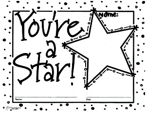 Youre a star certificate star students blank certificate classroom awards