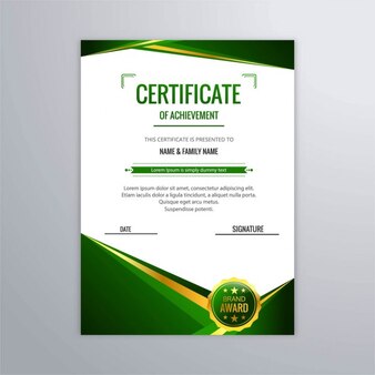 Page star award certificate images