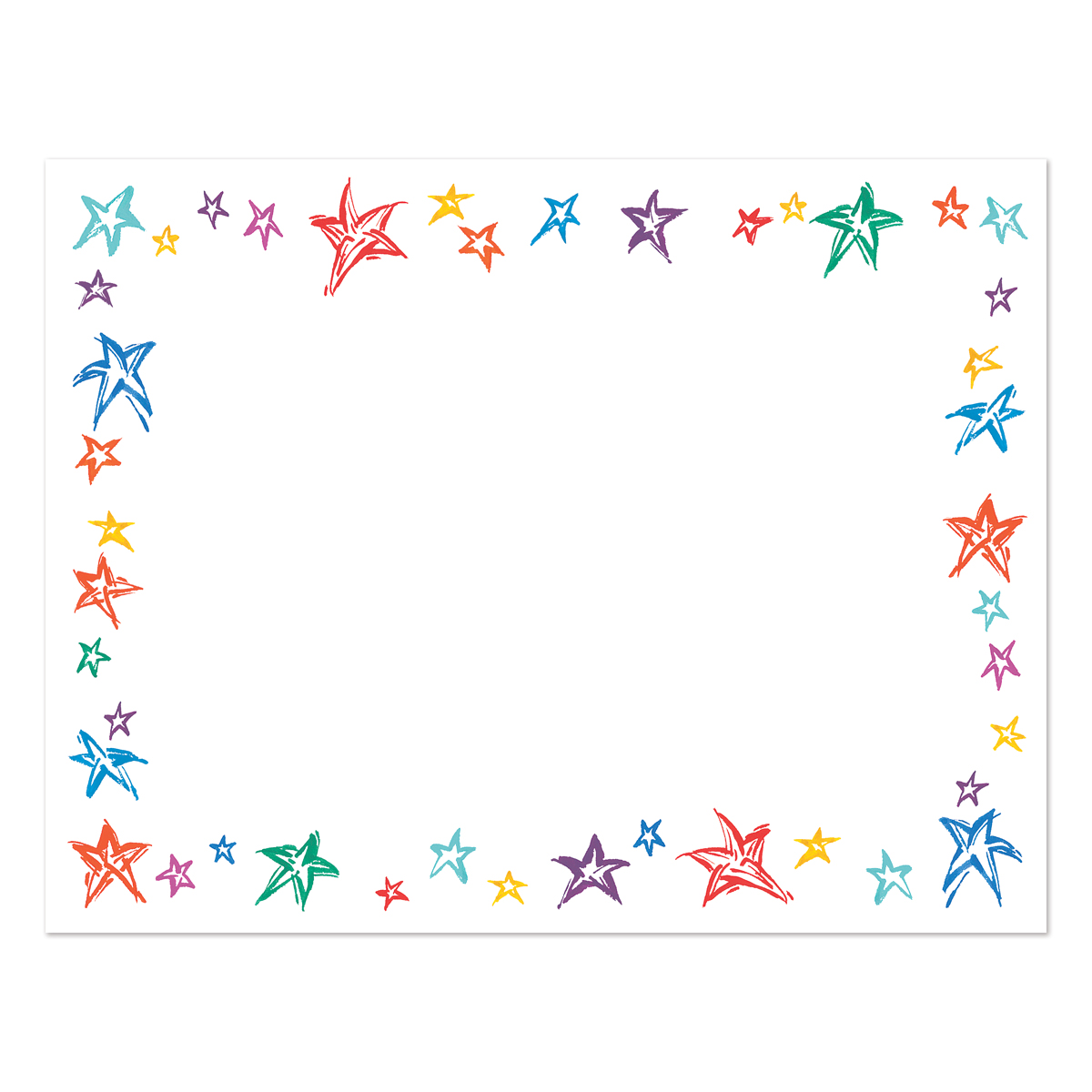 Colorful stars printable certificates its elementary