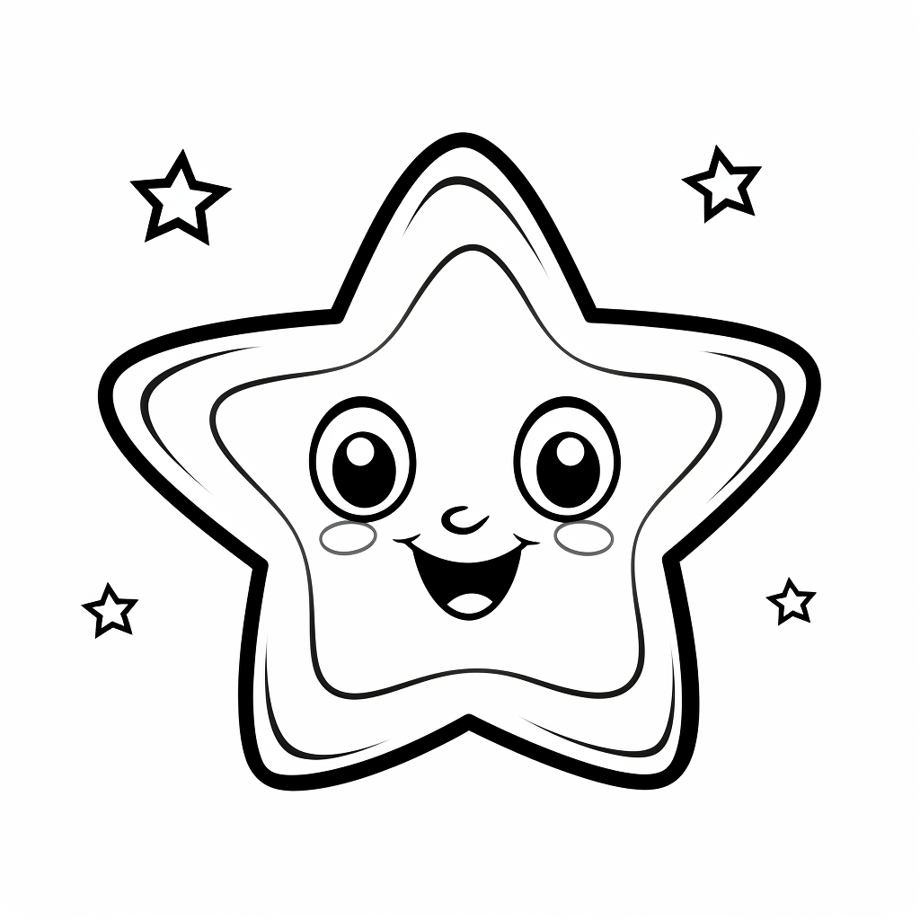 Fancy star coloring pages