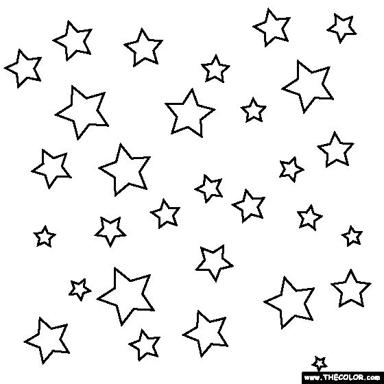 Stars in the sky coloring page star coloring pages drawing stars coloring pages