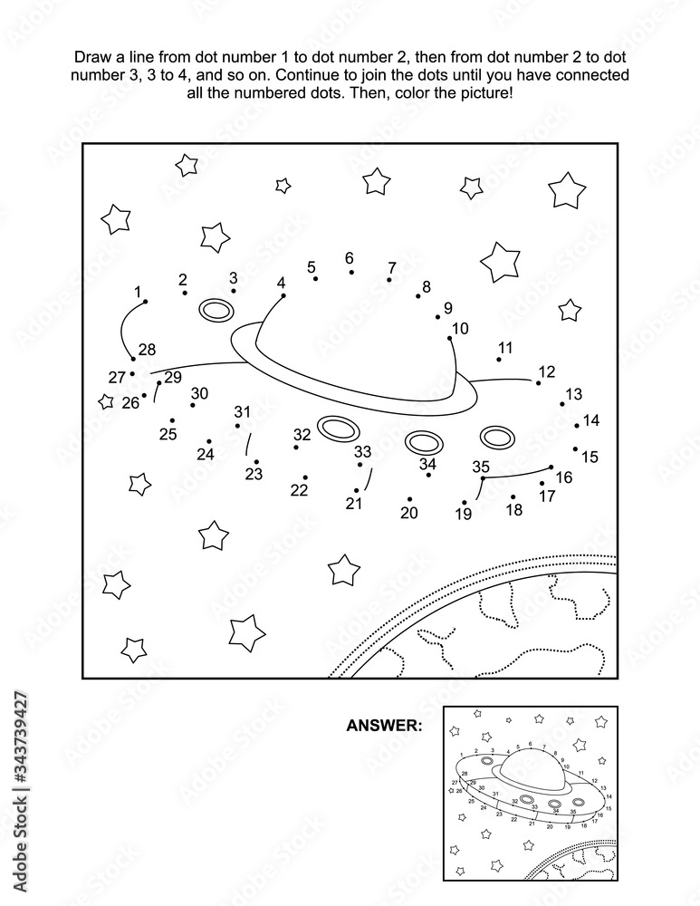 Ufo connect the dots or dot