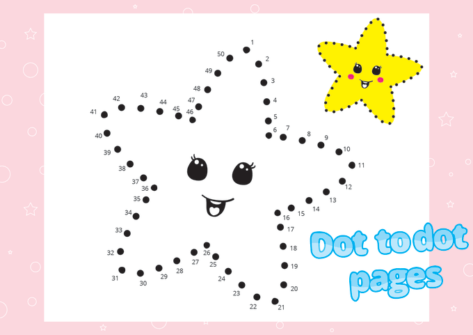 Draw connect the dots picture for children by sanpls