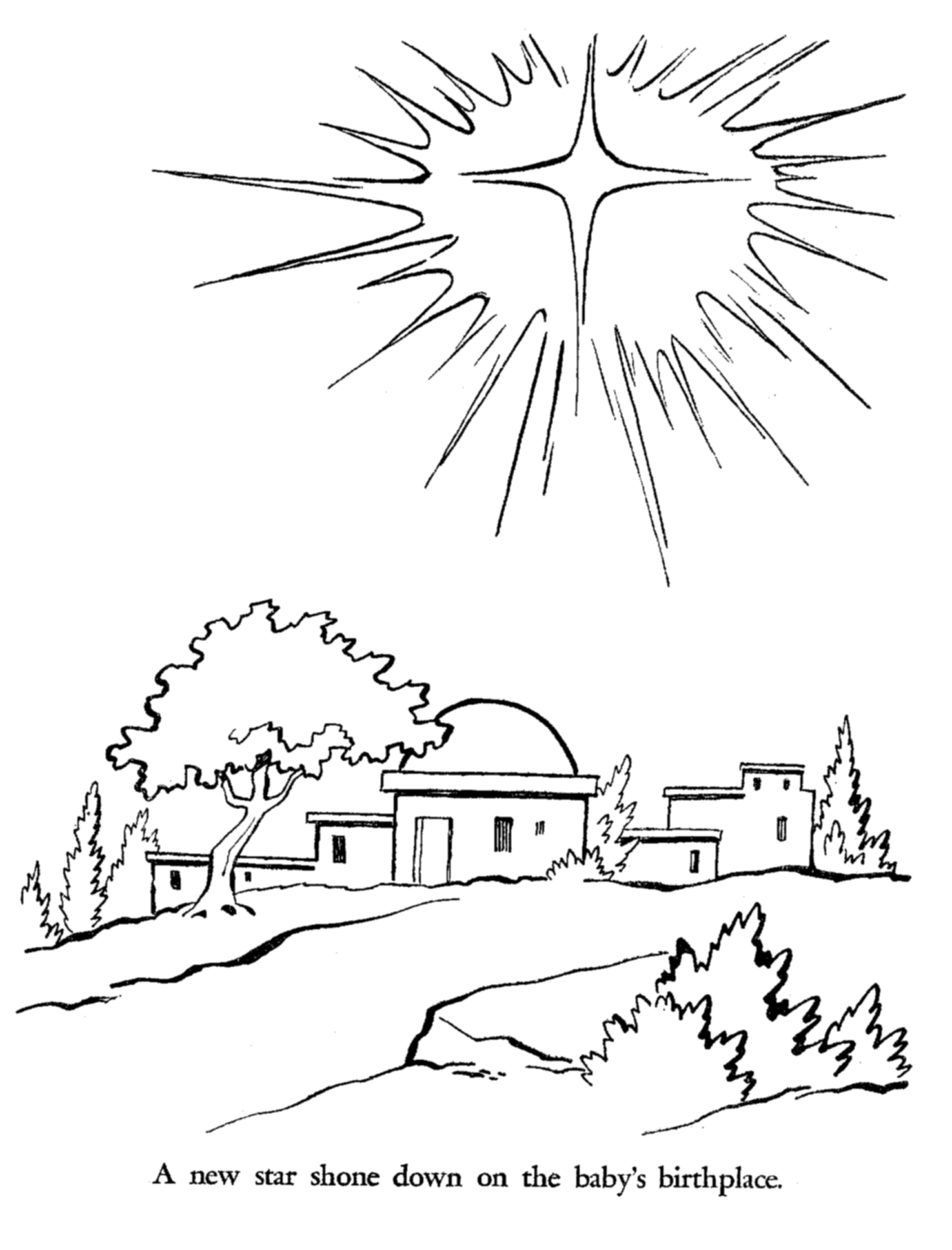 Religious christmas bible coloring pages