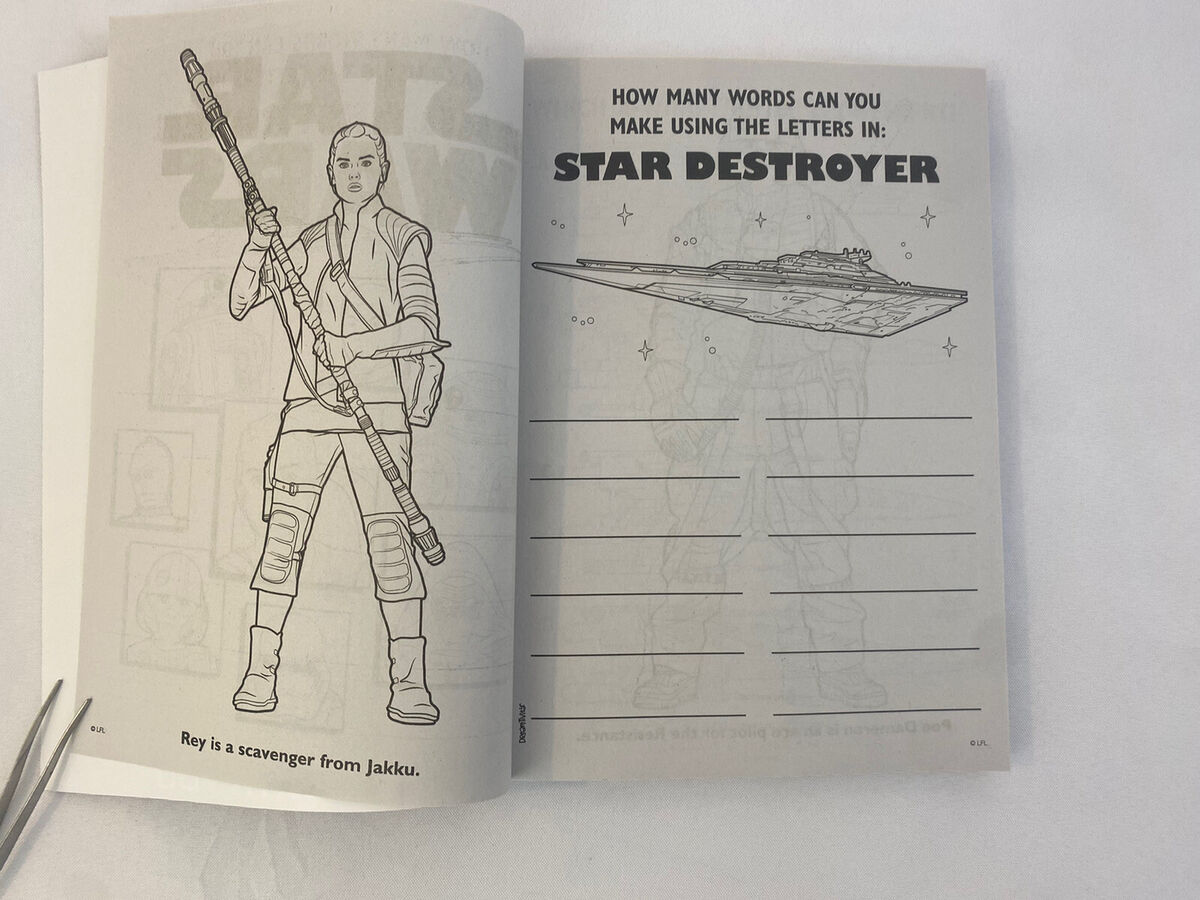 Star wars jumbo coloring book activity book galaxy far far away new free ship
