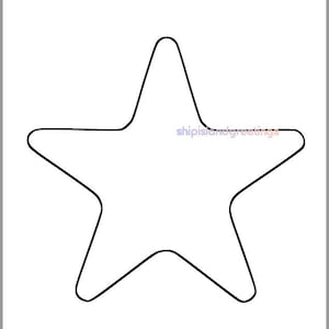 Printable star template