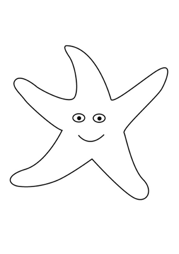 Sea star coloring pages