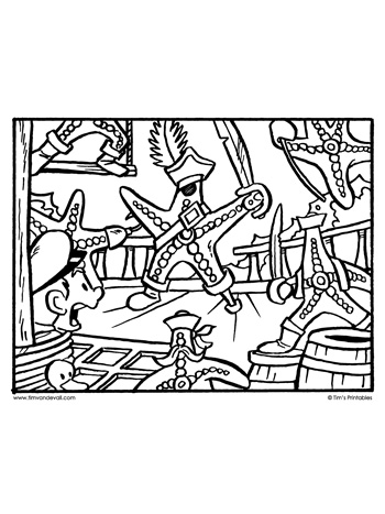 Starfish buccaneers coloring page â tims printables