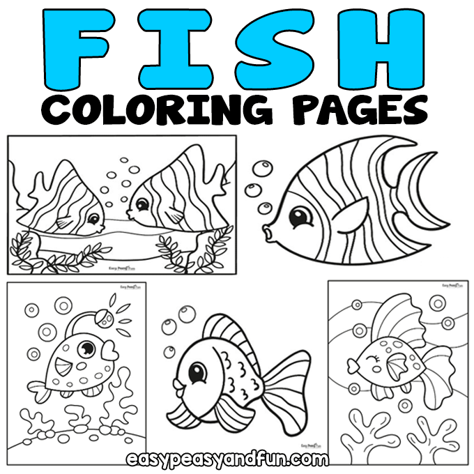 Fish coloring pages