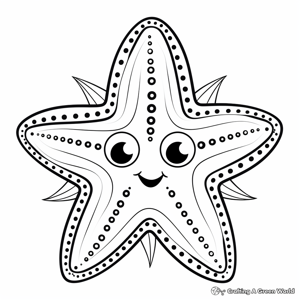 Starfish coloring pages