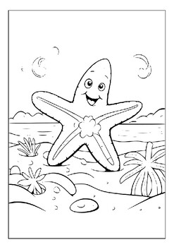 Printable starfish coloring pages for kids dive into ocean wonders pages