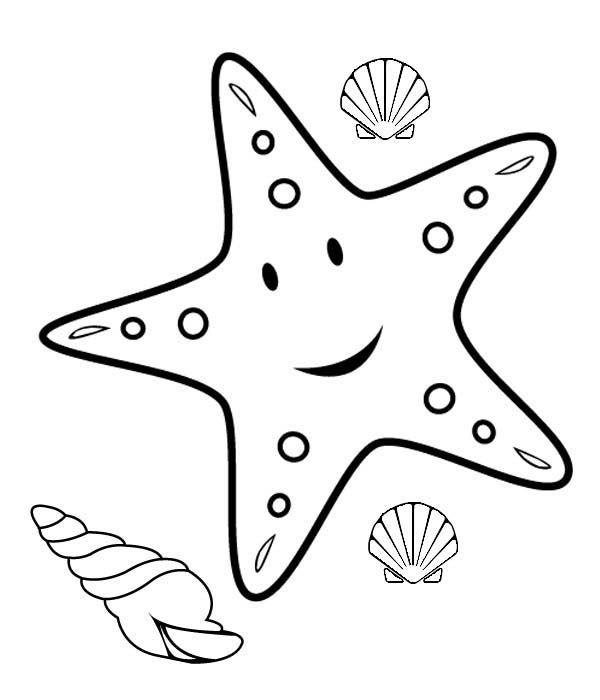 Starfish coloring pages