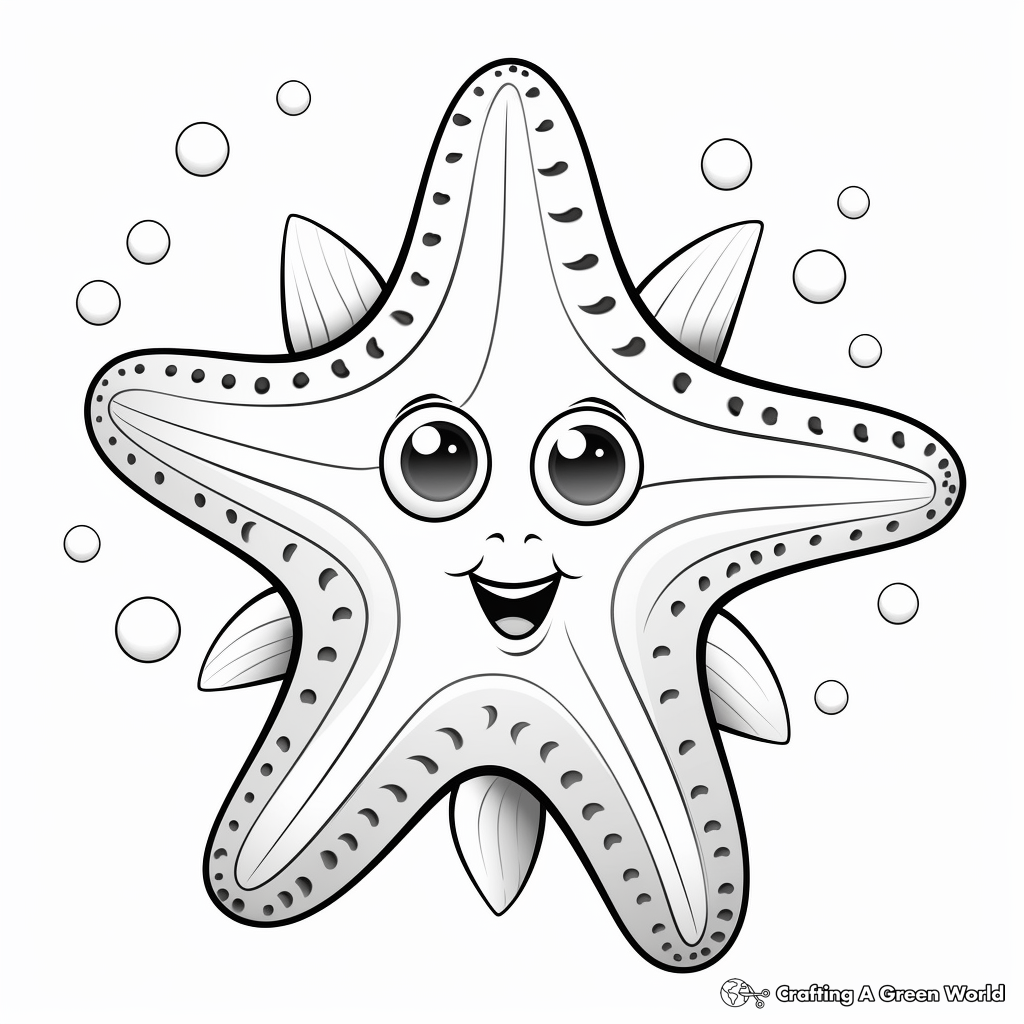 Starfish coloring pages