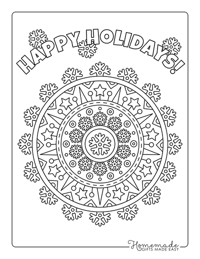 Free printable winter coloring pages for kids adults