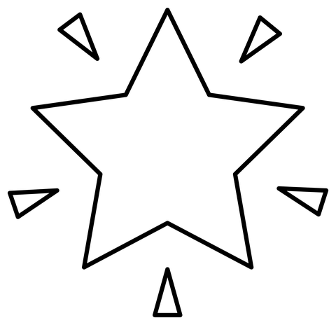 Glowing star emoji coloring page free printable coloring pages