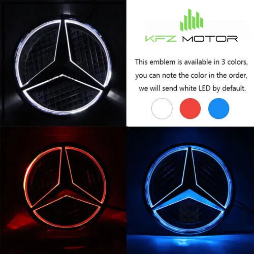 R front grille led emblem light for mercedes benz illuminated logo star badge