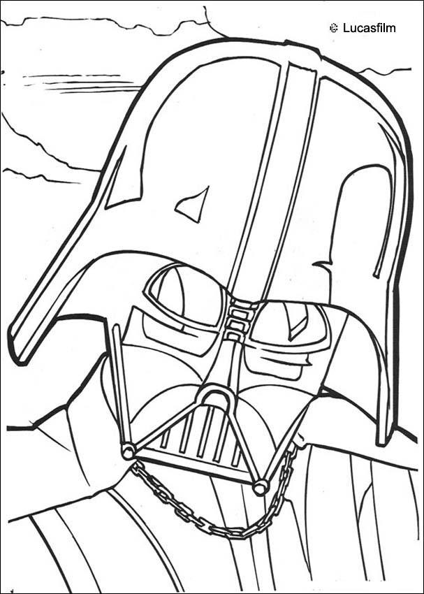 Darth vader mask coloring pages