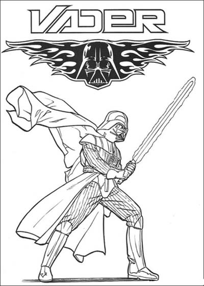 Updated star wars coloring pagesdarth vader coloring pages