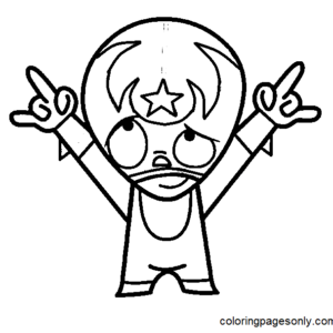 Mucha lucha coloring pages printable for free download