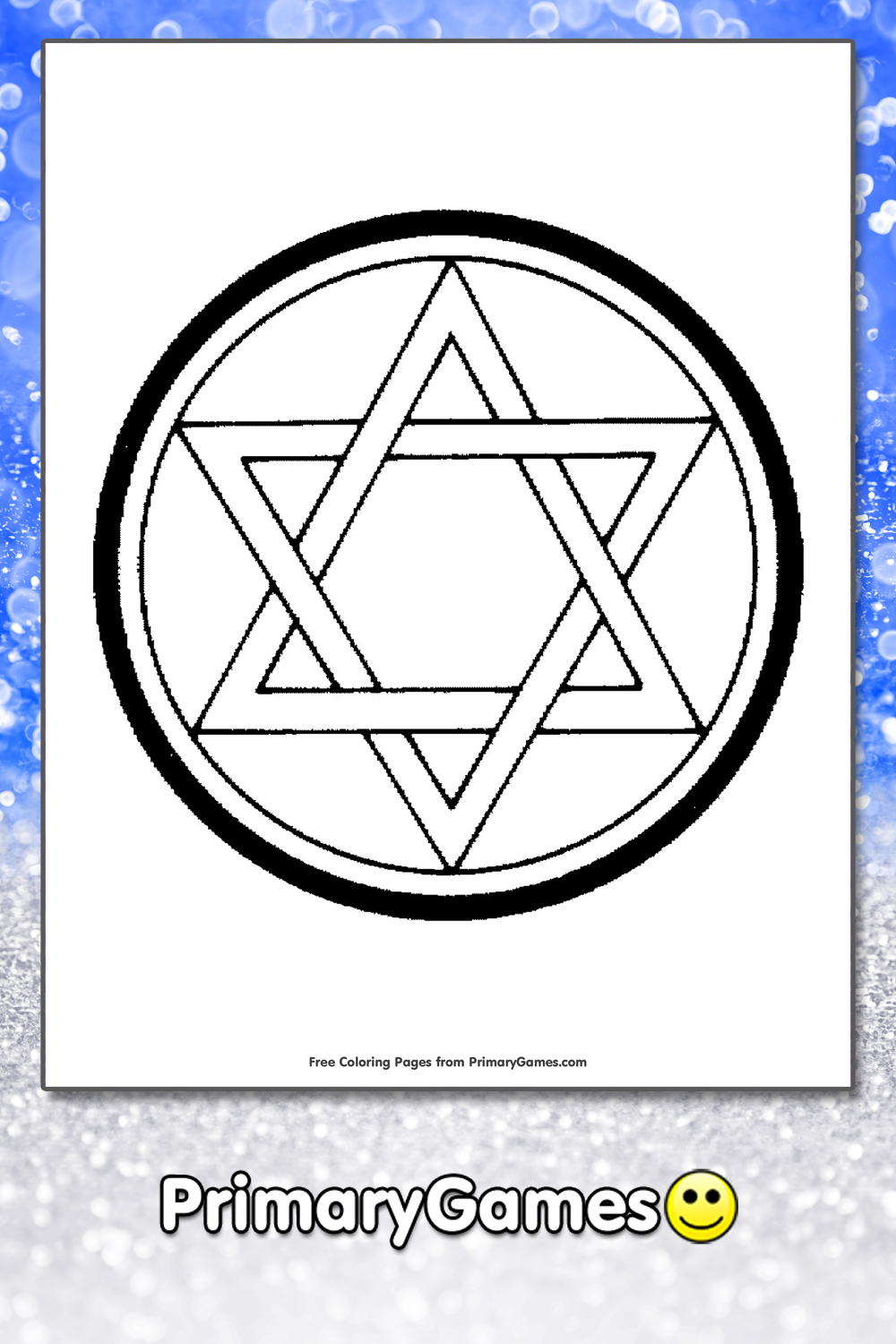 Star of david coloring page â free printable pdf from