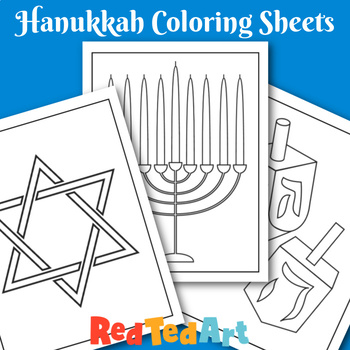 Hanukkah coloring sheets x