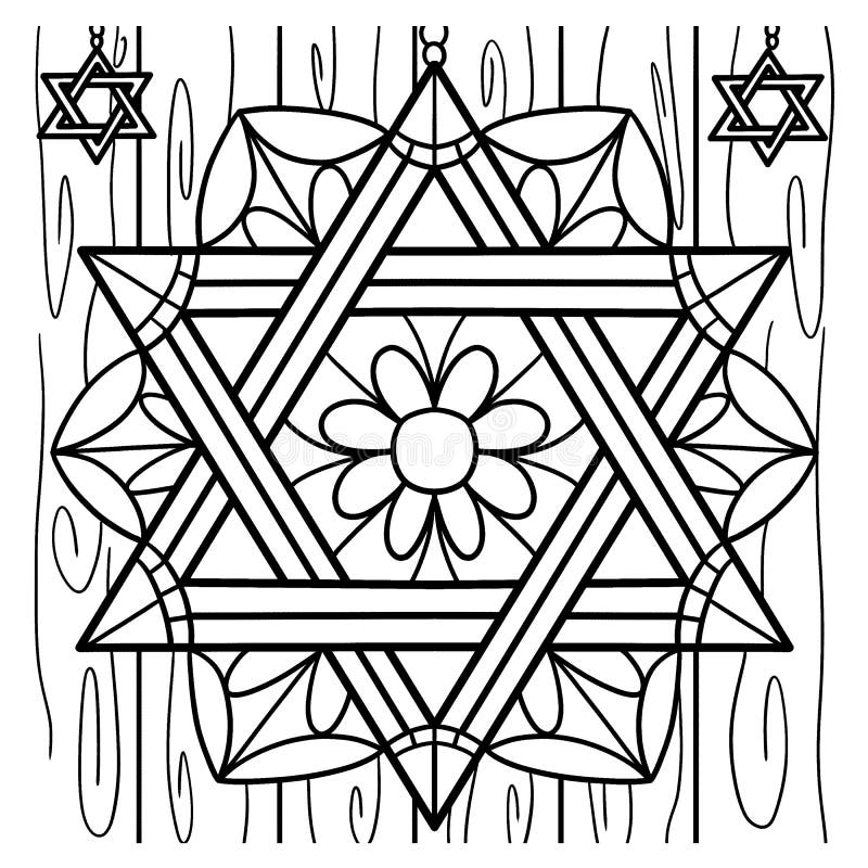 Jewish star coloring stock illustrations â jewish star coloring stock illustrations vectors clipart