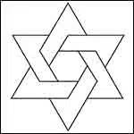 Easy how to draw the star of david tutorial and star of david coloring page