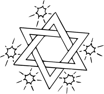 Star of david printable clip art and images